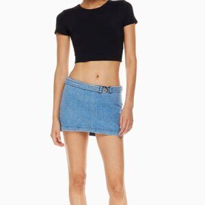 EB Denim Mini Wrap Skirt NWT